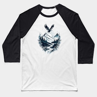 Mountain Silver Eagle Baseball T-Shirt